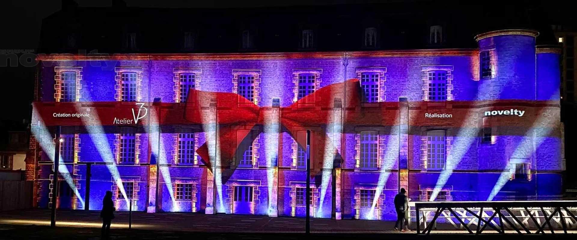 Visuel Mapping de Noël à Alençon