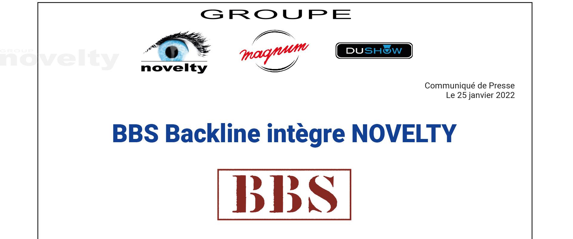 Visuel BBS Backline intègre NOVELTY 