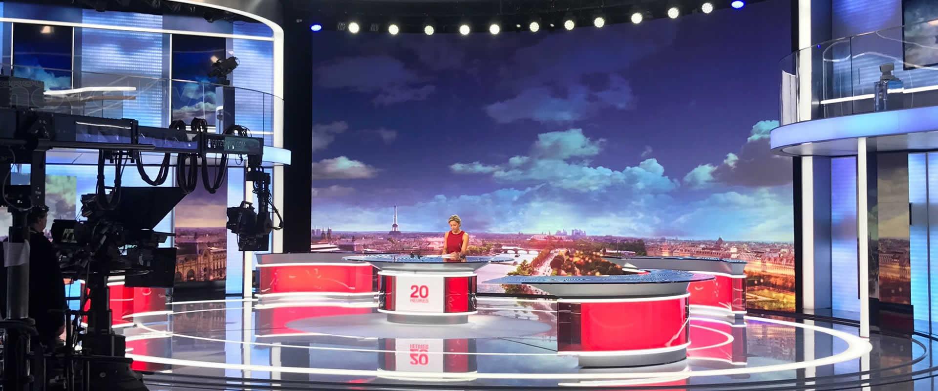 Visuel Novelty équipe en vidéo le plateau du JT de France 2