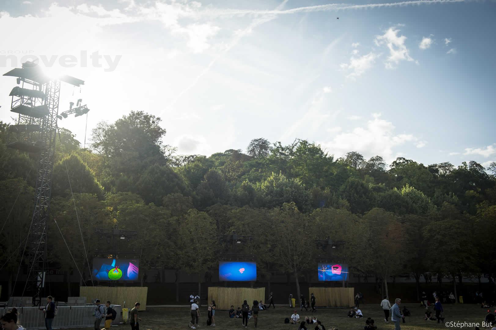 Visuel Novelty et Potar ont posé leurs flight cases au Festival Rock en Seine