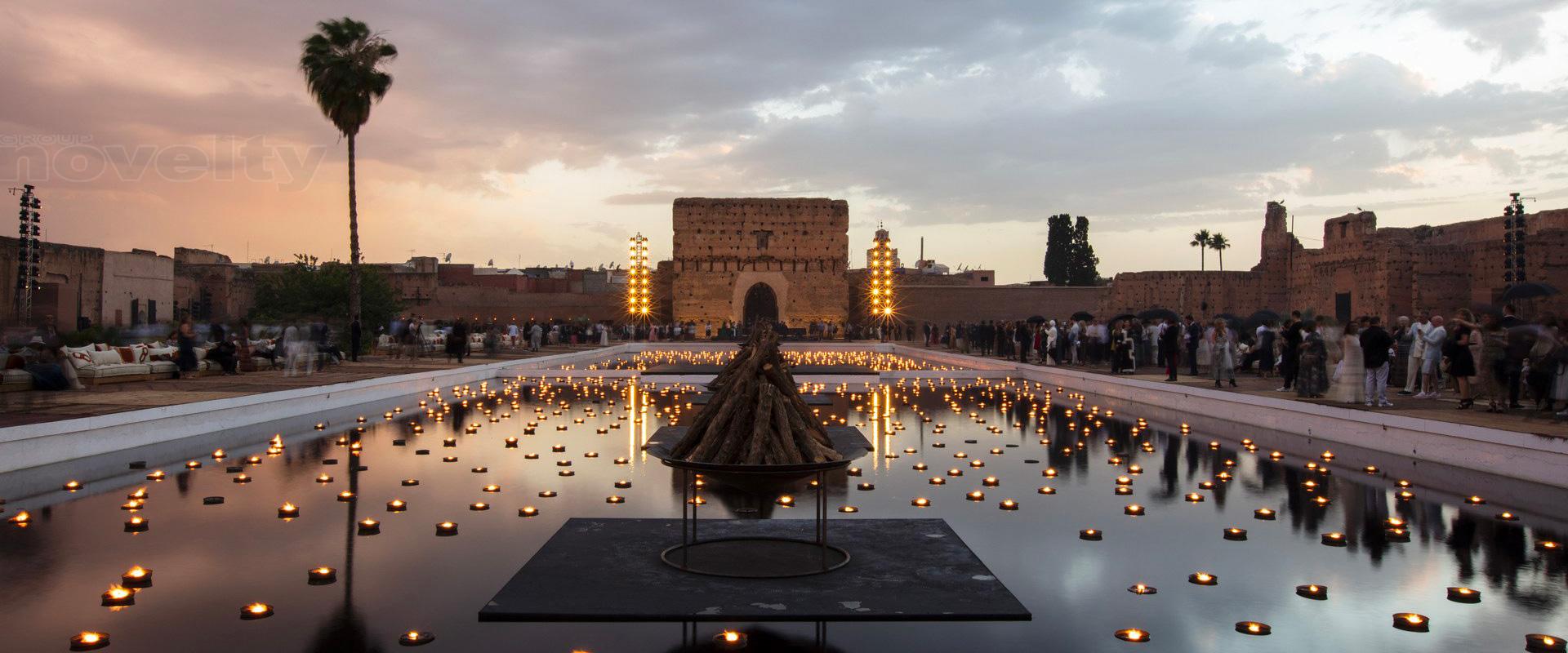 Visuel Novelty Paris exporte son savoir-faire pour le Dior Cruise à Marrakech avec Bureau Betak