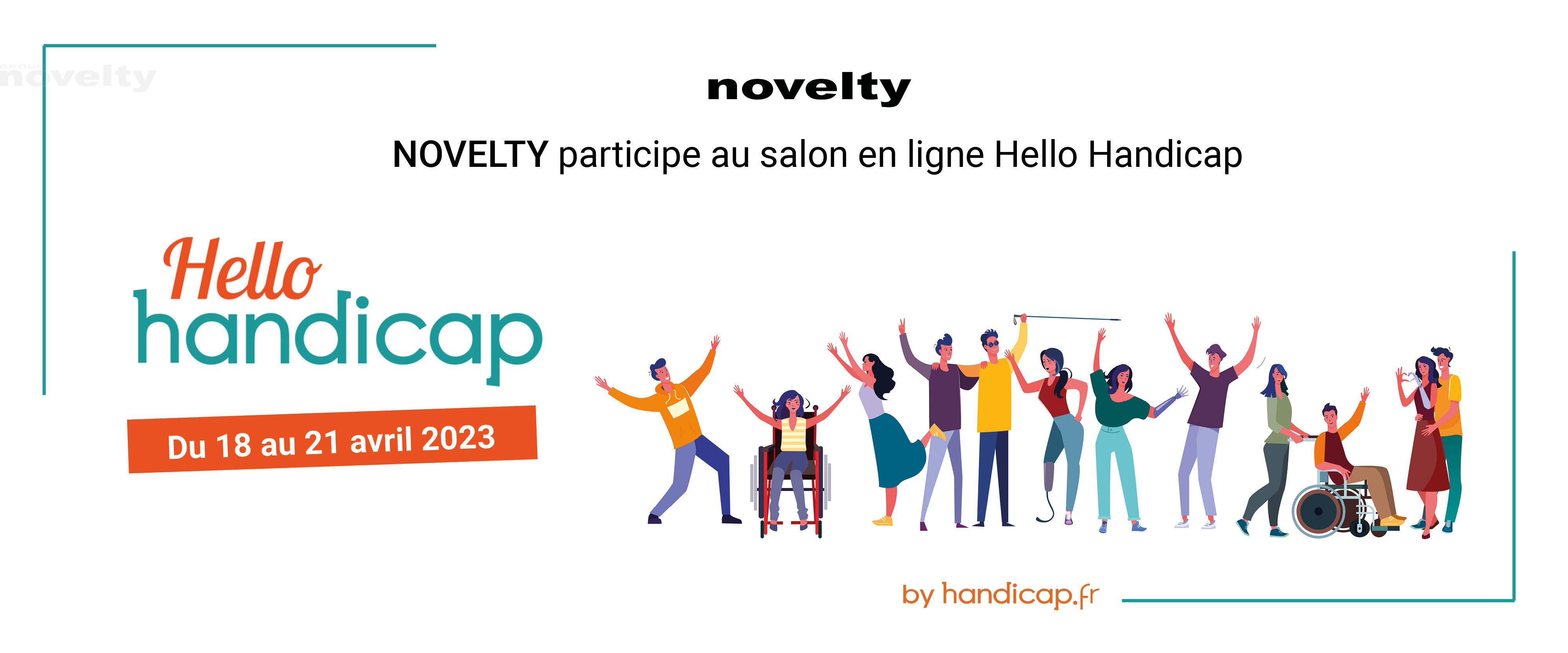 Visuel Novelty participe au salon HELLO HANDICAP