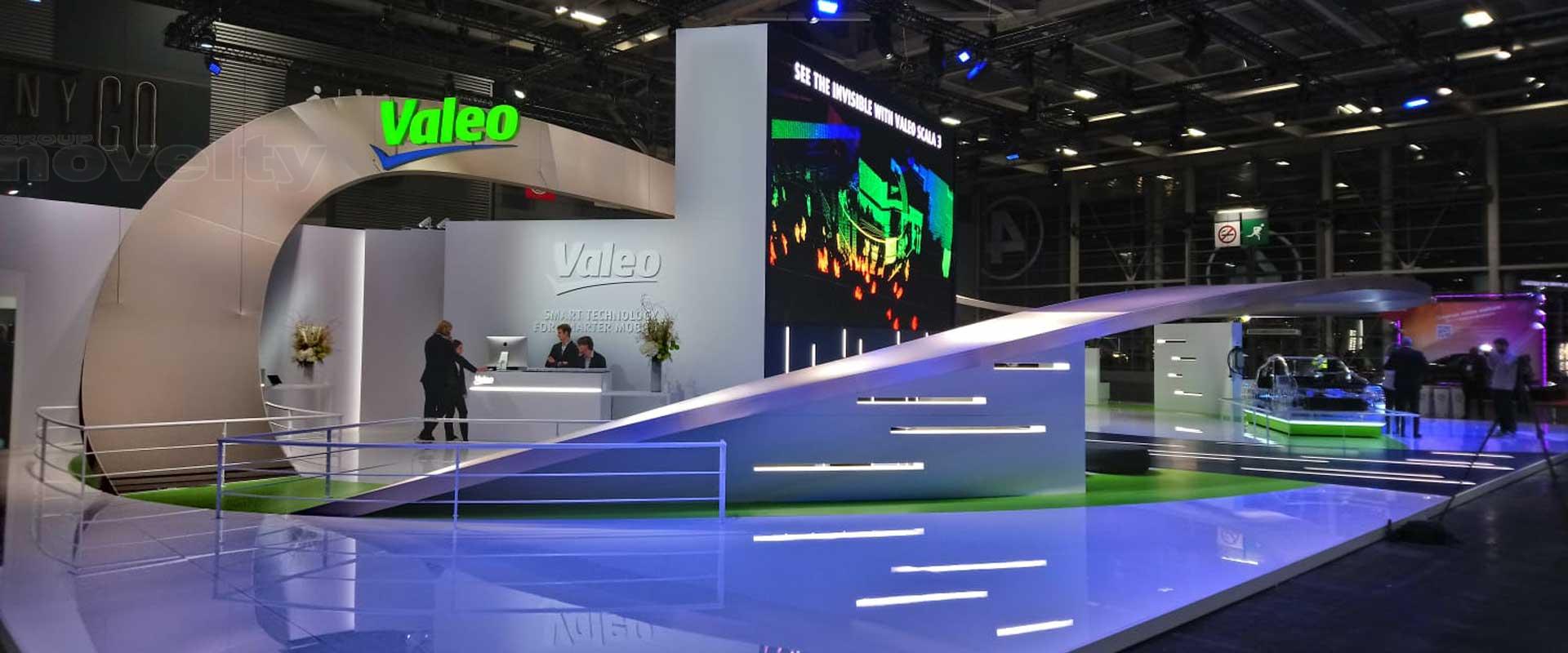 Visuel Novelty sur le stand VALEO au Mondial de l\'Automobile