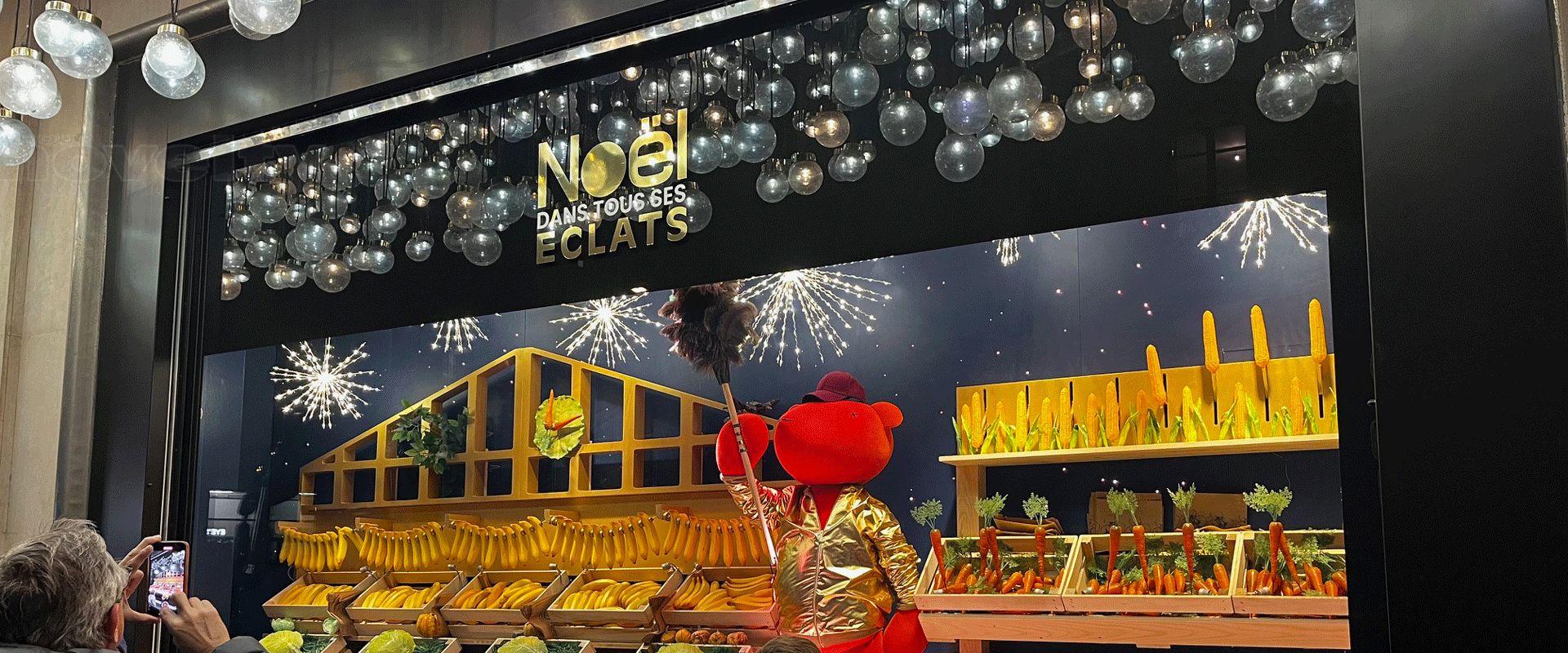 Visuel Vitrines de Noël - Le Bon Marché avec Novelty