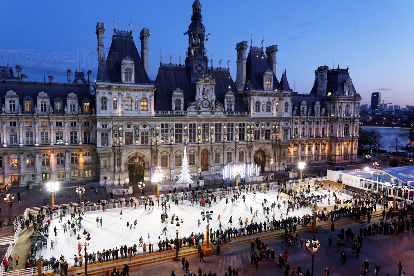 Visuel Novelty et la Patinoire de l'Hôtel de Ville | Paris