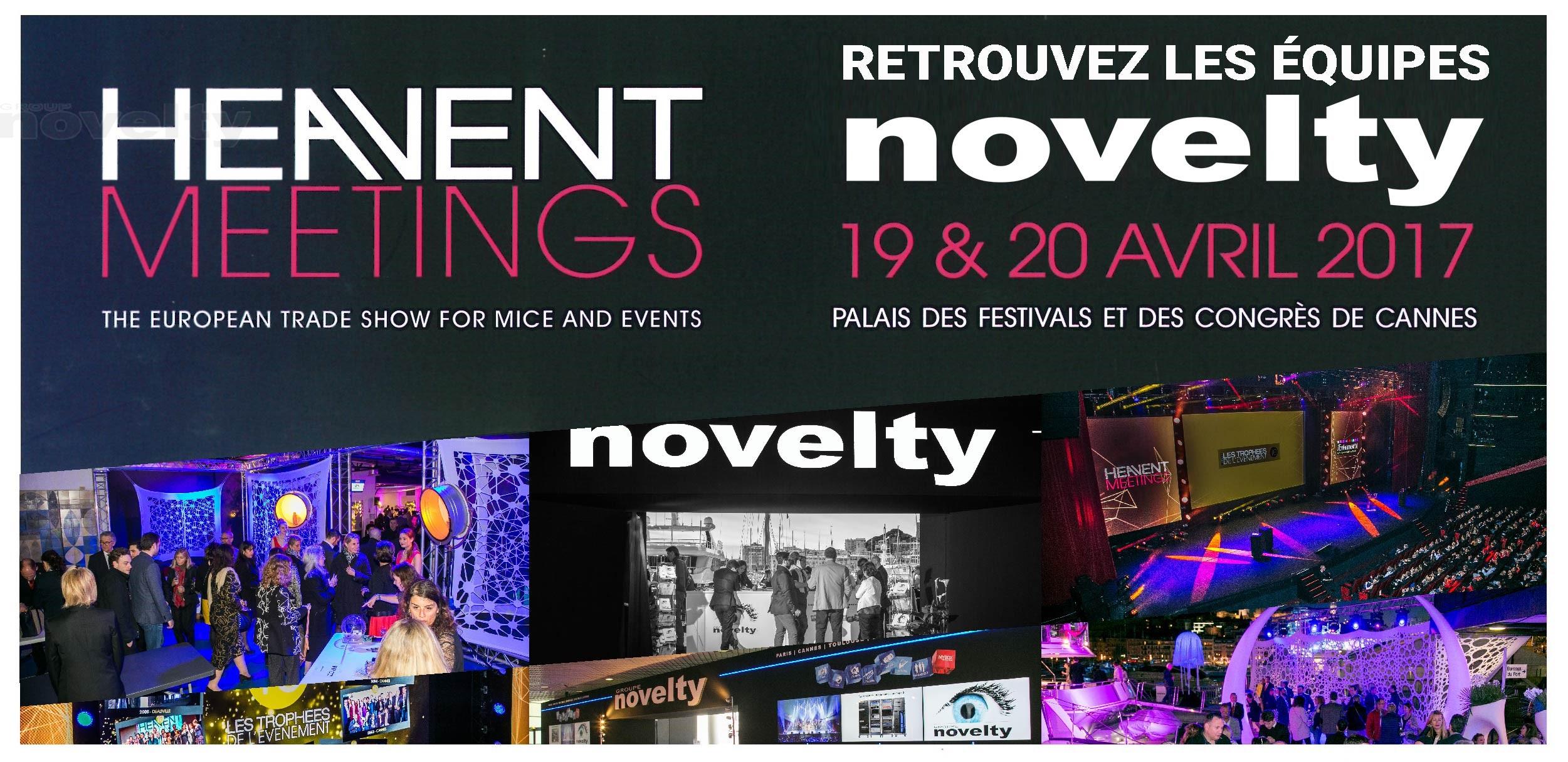 Visuel Retrouvez les équipes NOVELTY sur Heavent Meetings 2017 