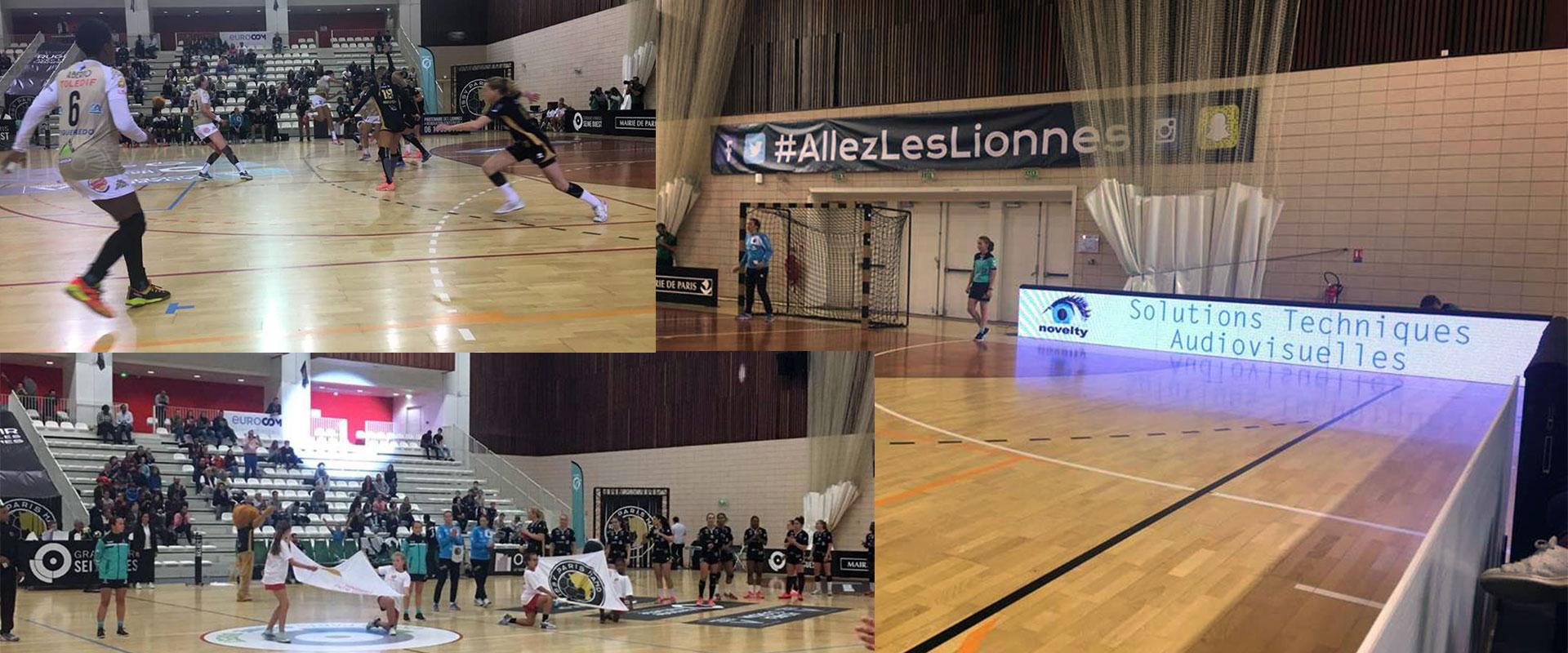 Visuel Novelty partenaire des Lionnes du Club Issy Paris Handball