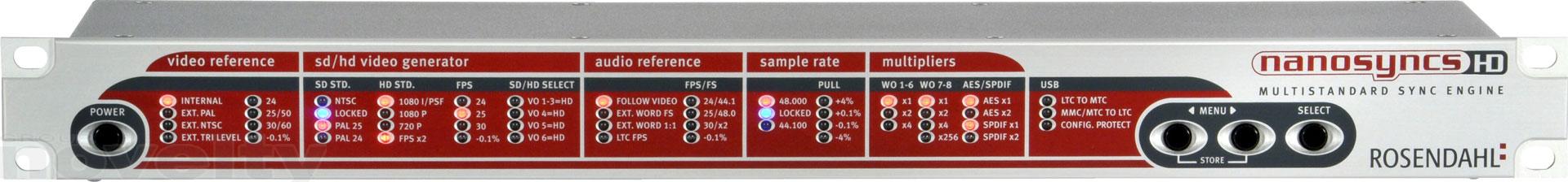 Visuel Interface de synchro audio multi-standard