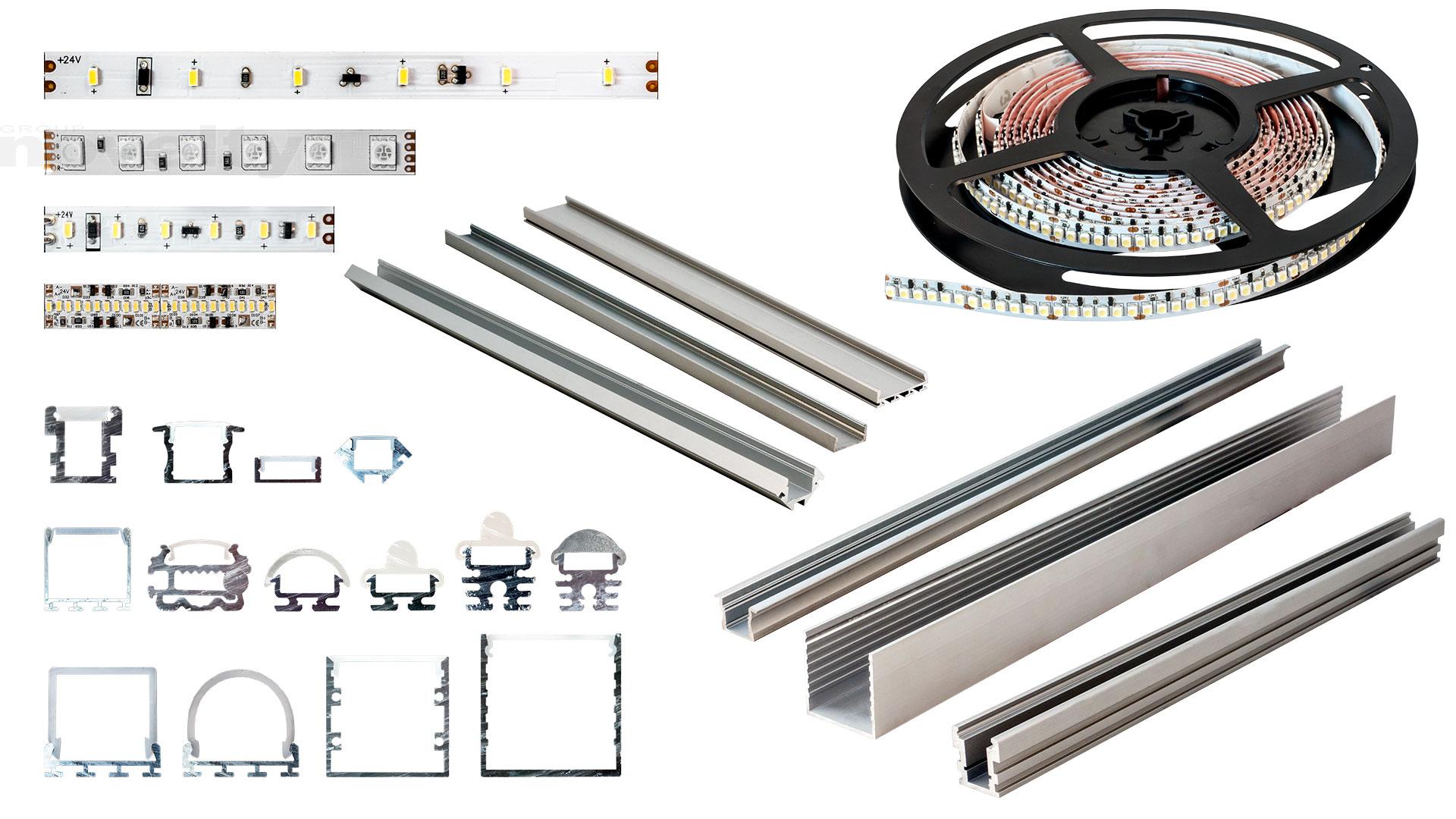 Visuel Pour vos installations sur-mesure, des profilés et rubans LED de tout type @GroupeNovelty