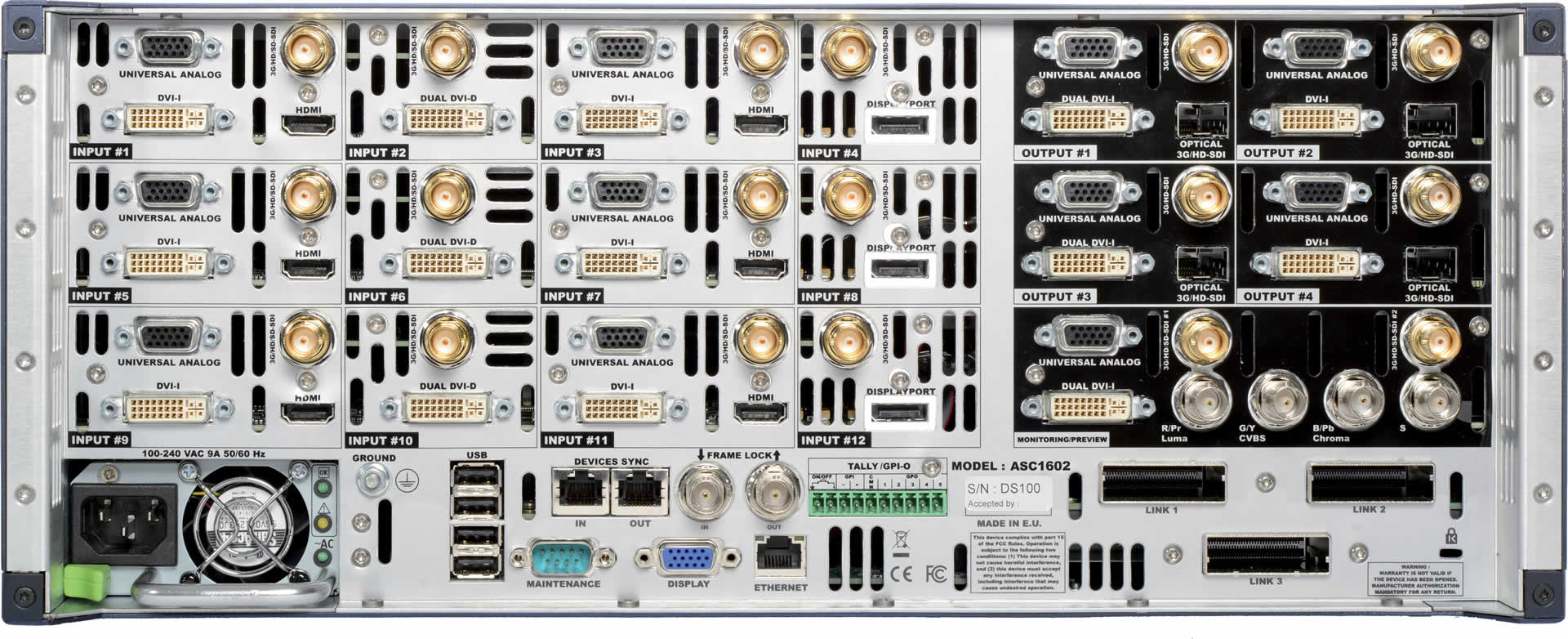 Visuel Fiche complète : ANALOG WAY Ascender 16 (LiveCore) - ASC1602