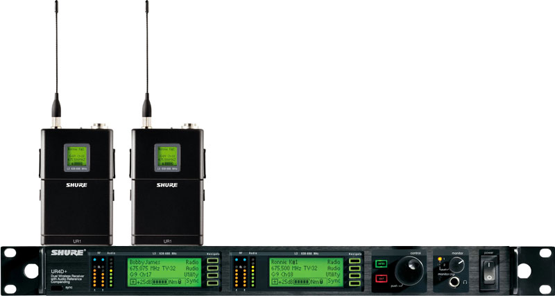 Visuel Fiche complète : SHURE UR4D+ / UR1 x2 (fréq L3E)